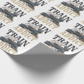 Treinadviseur model spoorweg baanbreker cadeaupapier (Hoek)