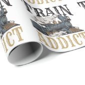 Treinadviseur model spoorweg baanbreker cadeaupapier (Rol Hoek)