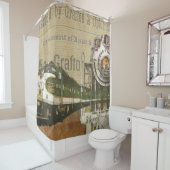 treinafdruk douchegordijn (In situ)