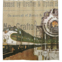  treinafdruk douchegordijn