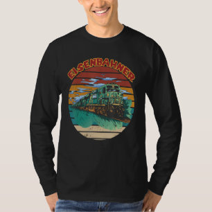 Treinbestuurder Locomotief Ik hou van treinen Spoo T-shirt