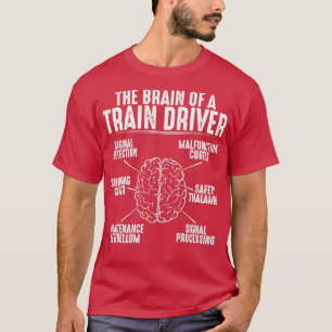 Treinbestuurder locomotief t-shirt