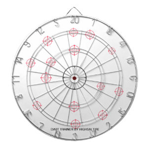 treinbestuurder voor dart door hoogsaltire dartbord