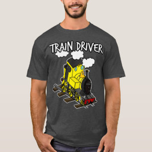 Treinbestuurders Stuwlocomotieven voor treinen Yel T-shirt
