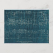 Treinblauwdruk I Briefkaart (Voorkant)