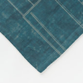 Treinblauwdruk I Fleece Deken (Hoek)