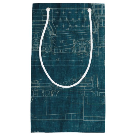 Treinblauwdruk I Klein Cadeauzakje (Voorkant)