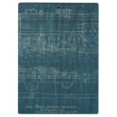 Treinblauwdruk I Klembord (Achterkant)