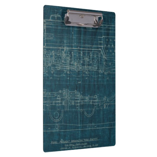 Treinblauwdruk I Klembord (Rechts)