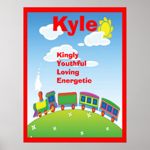 Treinboeien Alle namen Kunstruimte Decor Poster