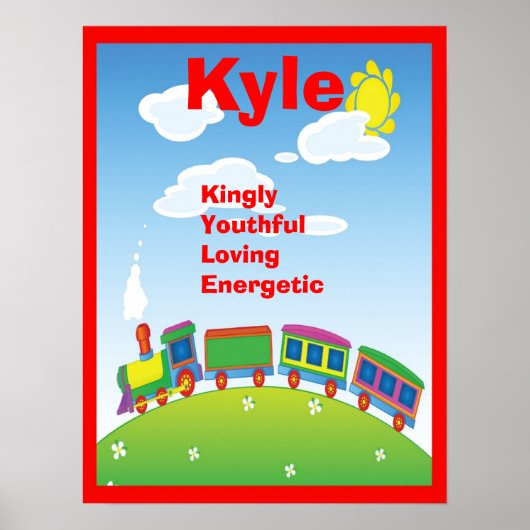 Treinboeien Alle namen Kunstruimte Decor Poster (Voorkant)