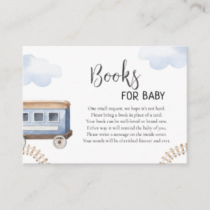 Treinboeken voor baby, Chugga choo Baby shower Informatiekaartje