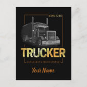 Treinboor bestemd om de bestuurder  te zijn van de briefkaart (Voorkant)