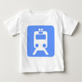 Treinbord - Babyblauw (Voorkant)