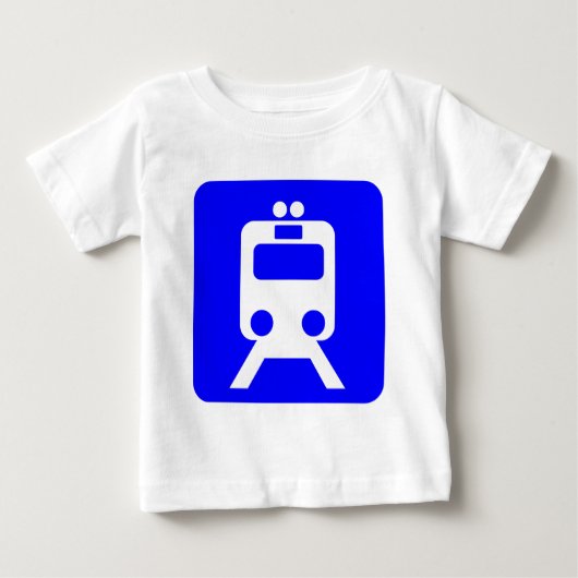 Treinbord - blauw (Voorkant)