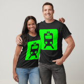 Treinbord - groen t-shirt (Unisex)
