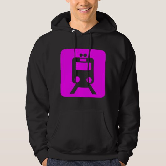 Treinbord - Magenta Hoodie (Voorkant)