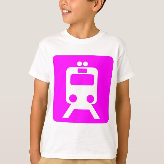Treinbord - Magenta T-shirt (Voorkant)