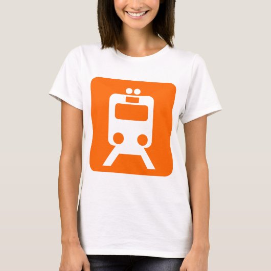 Treinbord - Oranje T-shirt (Voorkant)