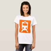 Treinbord - Oranje T-shirt (Voorkant volledig)