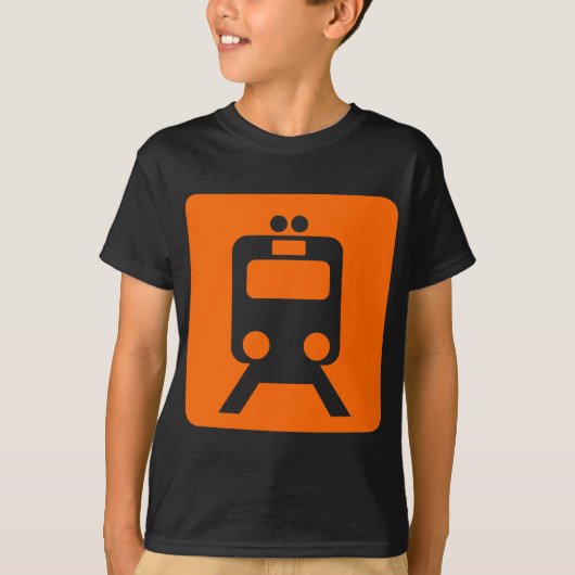 Treinbord - Oranje T-shirt (Voorkant)