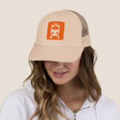 Treinbord - Oranje Trucker Pet (In situ)