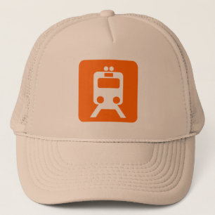 Treinbord - Oranje Trucker Pet