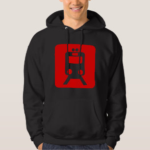 Treinbord - rood hoodie