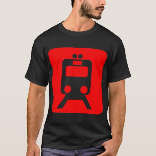 Treinbord - Rood T-shirt (Voorkant)