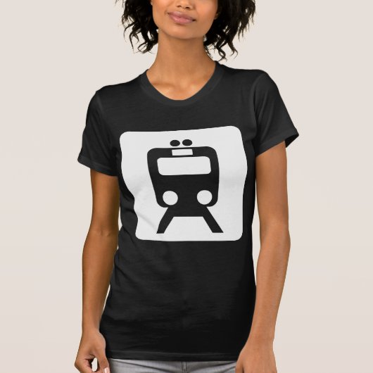 Treinbord - Wit T-shirt (Voorkant)
