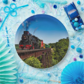  treinbrug foto papieren bordje (Feest)