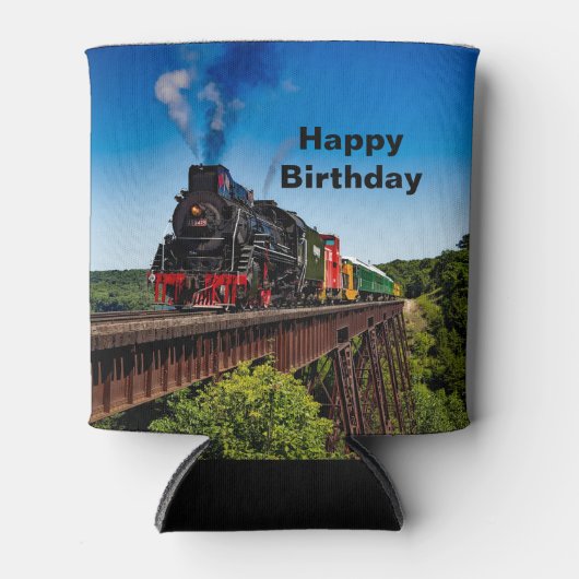 treinbrug foto Verjaardag Blikjeskoeler (Voorkant)
