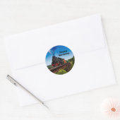  treinbrug foto Verjaardag Ronde Sticker (Envelop)