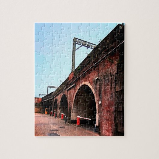 Treinbrug Legpuzzel (Verticaal)