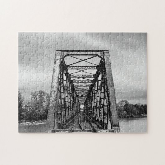 Treinbrug Legpuzzel (Horizontaal)