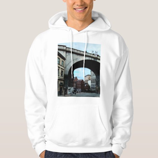 Treinbrug, Newcastle upon tyne Hoodie (Voorkant)