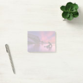 Treinbrug over de voorgrond op zonsondergang | Sch Post-it® Notes (Kantoor)