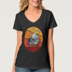 Treinconducteur Spoorweg Stoomlocomotief Spoorweg T-shirt