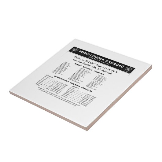 treindienst in pennsylvania Railroad TOFC Tegeltje (Zijkant)