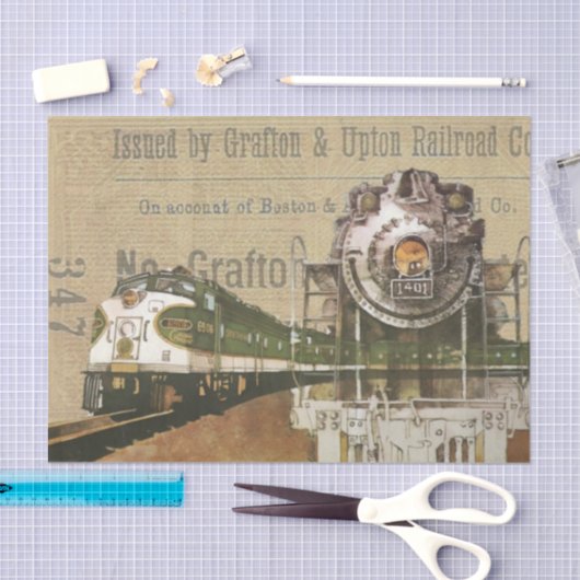  treindienstleiding tissuepapier (Craft)