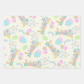 Treindieren Geel Inpakpapier Vel (Voorkant 2)