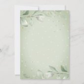 Treindinosaurussen op Baby shower Kaart (Achterkant)