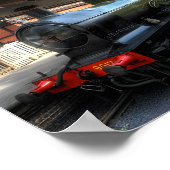 Treindromen: nostalgische spoorweg kunstwerk poster (Hoek)