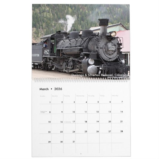 Treinen 2026 kalender (Mar 2026)