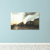 Treinen #4 en #5 Passend Canvas Afdruk (Insitu (Houten vloer))