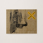 treinen Decoratieve puzzel (Horizontaal)
