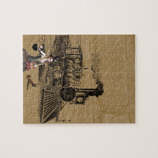 treinen Decoratieve puzzel Legpuzzel (Horizontaal)