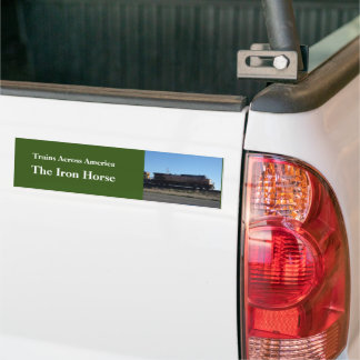 Treinen door Amerika de IJzeren Paars Sint. Bumpersticker
