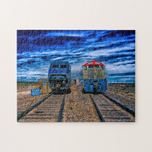 Treinen en locomotieven Colorado. Legpuzzel (Horizontaal)