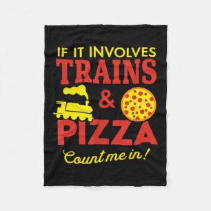 Treinen En Pizza Pret Autisme Bewustzijn Fleece Deken